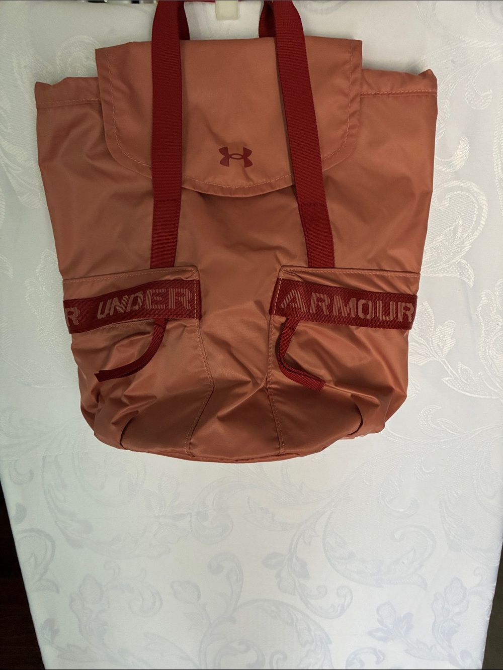 Under Armour Women's Rust/Red Lightweight Backpack Tote